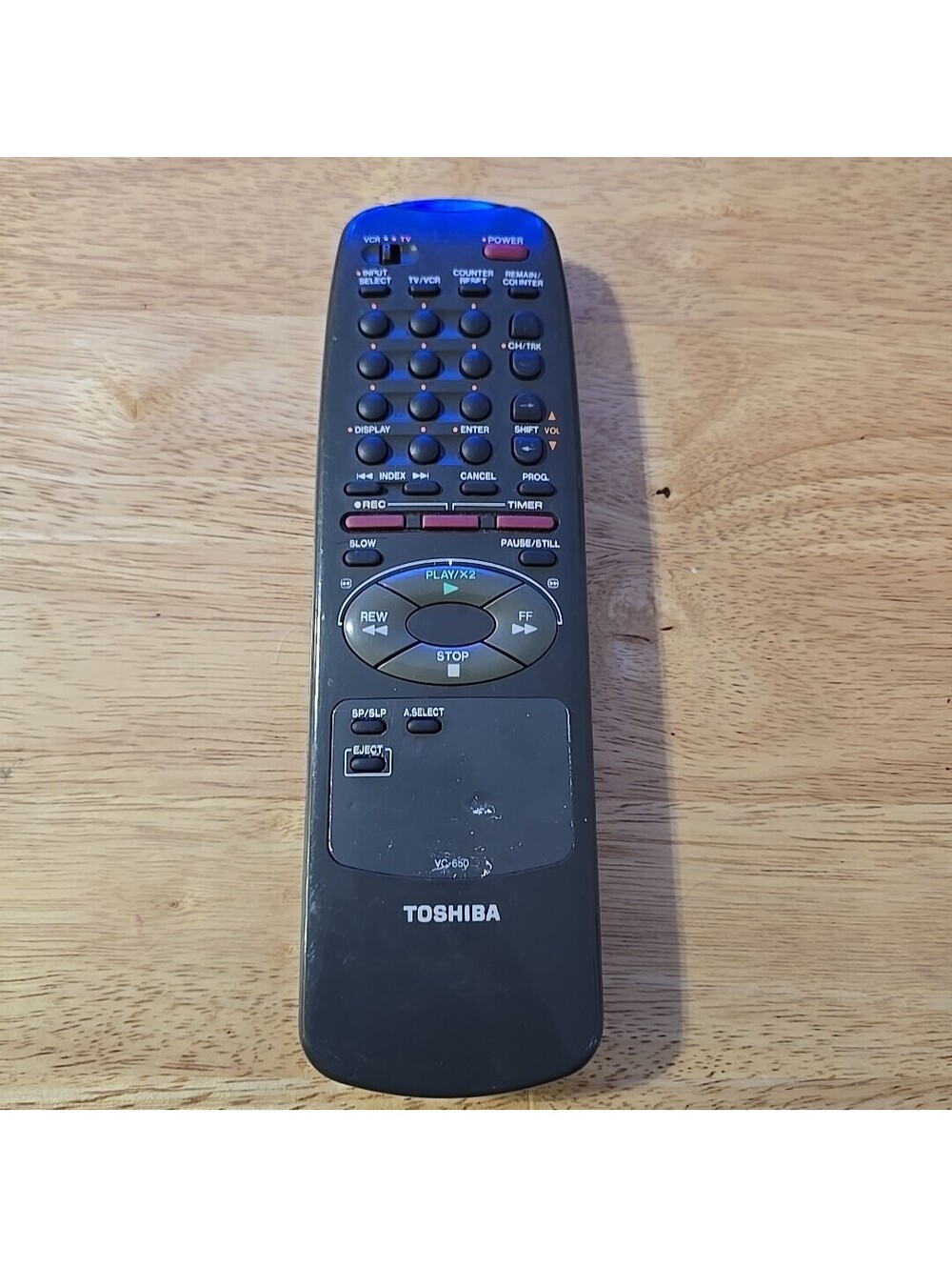 Toshiba VC-650 Universal Remote Control For TV VCR DVD Player M650, M650C